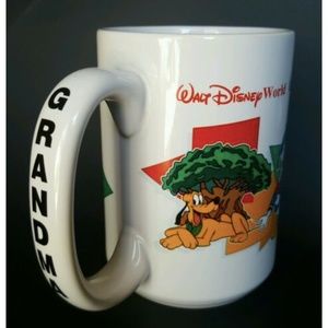 Grandma Walt Disney World Coffee Mug Cup Pluto Donald Duck Mickey Mouse *